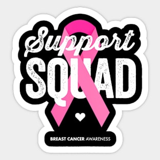 Breast Cancer Awareness for Women Support Squad Sticker